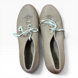 Bloch Tap Shoes Womens 6 Tan Fair Lace Up Techno Tap Dance Shoes